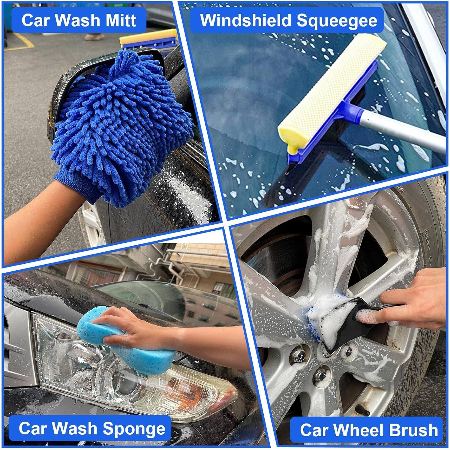 21Pcs Car Wash Kit,62