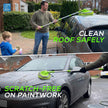 Car Cleaning Brush Microfibre Mop Telescopic Car Wash Brush with Extendable Handle & Scratch Free Head Washing Kit - Suitable for Cleaning Cars, Caravans, Van, Truck, Boat Etc.