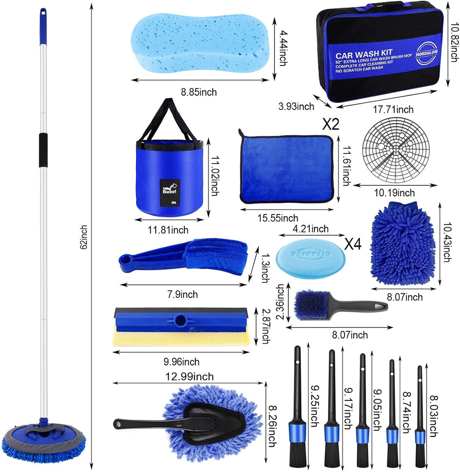 21Pcs Car Wash Kit,62